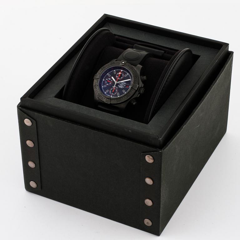 BREITLING, Avenger Blacksteel, Chronometer, Limited Edition, chronograf, wristwatch, 43 mm.