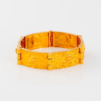ARMBAND, Björn Weckström, Lapponia 1973, 14K guld.