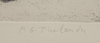 PG THELANDER, färgetsning.