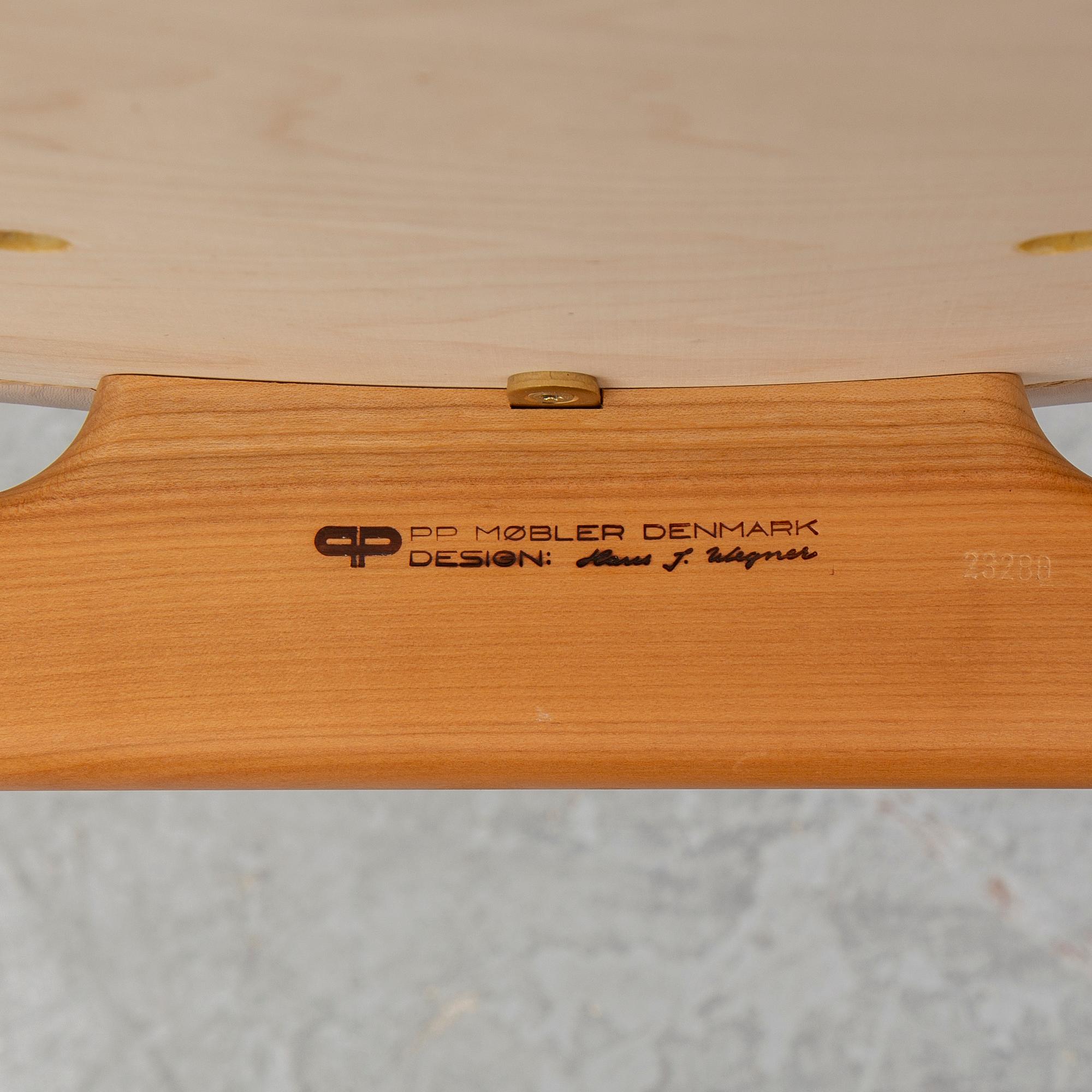 HANS J WEGNER, a model PP56 Chinese Chair from PP Møbler, Denmark.