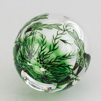 Edward Hald, a 'Fiskgraal' glass vase, Orrefors.