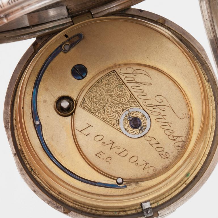 JOHN FORREST, London, "Chronometer maker to the Admirality", pocket watch, 57,5 mm, hunting case,