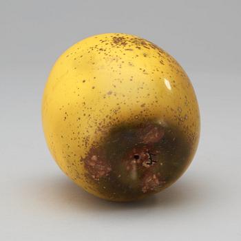 Hans Hedberg, A Hans Hedberg faience apple, Biot, France.