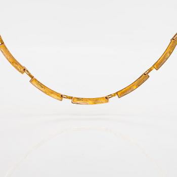 Björn Weckström, "Tundra", a 14K gold necklace . Lapponia 1973.