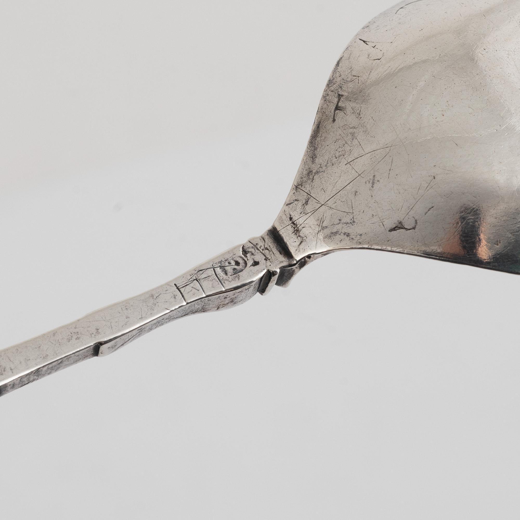 A Scandinavian Silver Spoon, 18th Century.