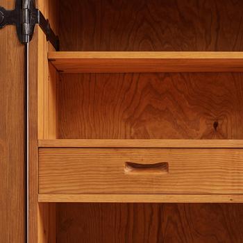 Axel Einar Hjorth, a stained pine "Lovö" cabinet, Nordiska Kompaniet, Sweden, 1930s.