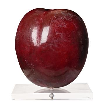 Hans Hedberg, a large faience sculpture of a plum, Biot, France.