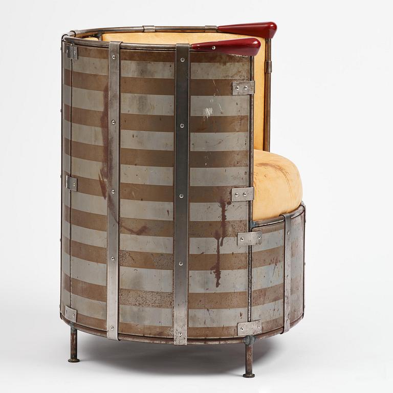 Mats Theselius, an "Älgskinnsfåtöljen" armchair, ed. 237/360, Källemo, Värnamo, post 1991.