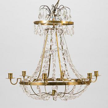 Chandelier, late gustavian style, around 1900.