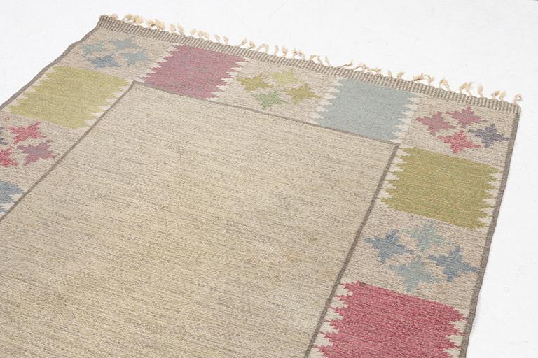Rug, röllakan, signed BA, approx. 245 x 171 cm.