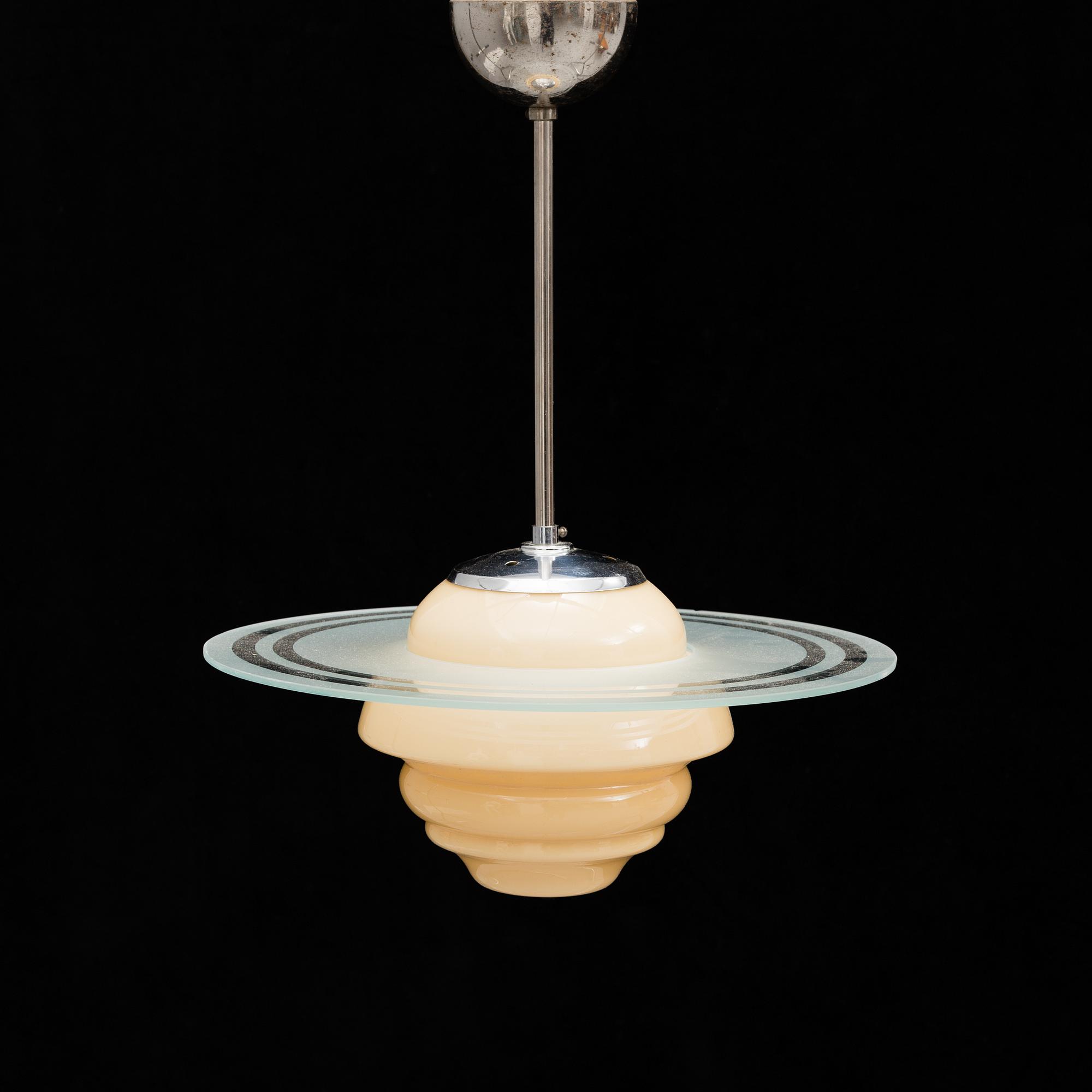 a 'Saturnus' ceiling light from the 1930's.