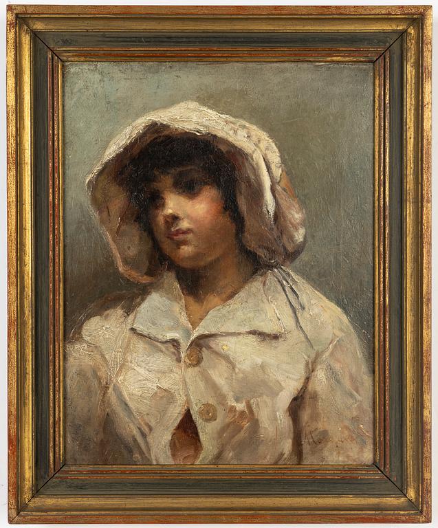Unknown artist, 19th Century, oil on canvas, indistingtly signed.