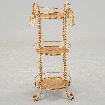 A bronzed metal pedestal probably Italy 1970s.