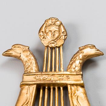 RYSKA VÄGGLAMPETTER, ett par, empire, 1800-1830 tal.