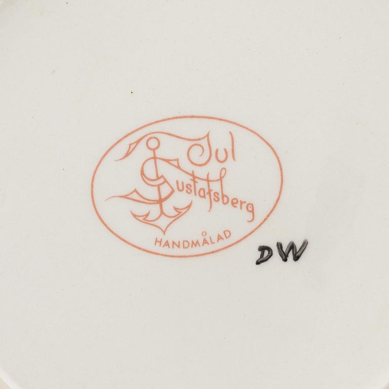Three 'God Jul' porcelain service pieces, Gustavsberg.