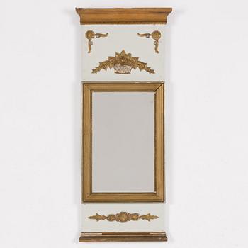 A late Gustavian style mirror, 19th/20th century.