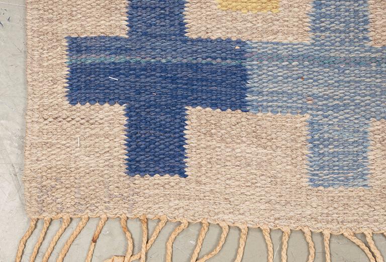 RUG. Flat weave. 213 x 163,5 cm. Signed KB KLH.