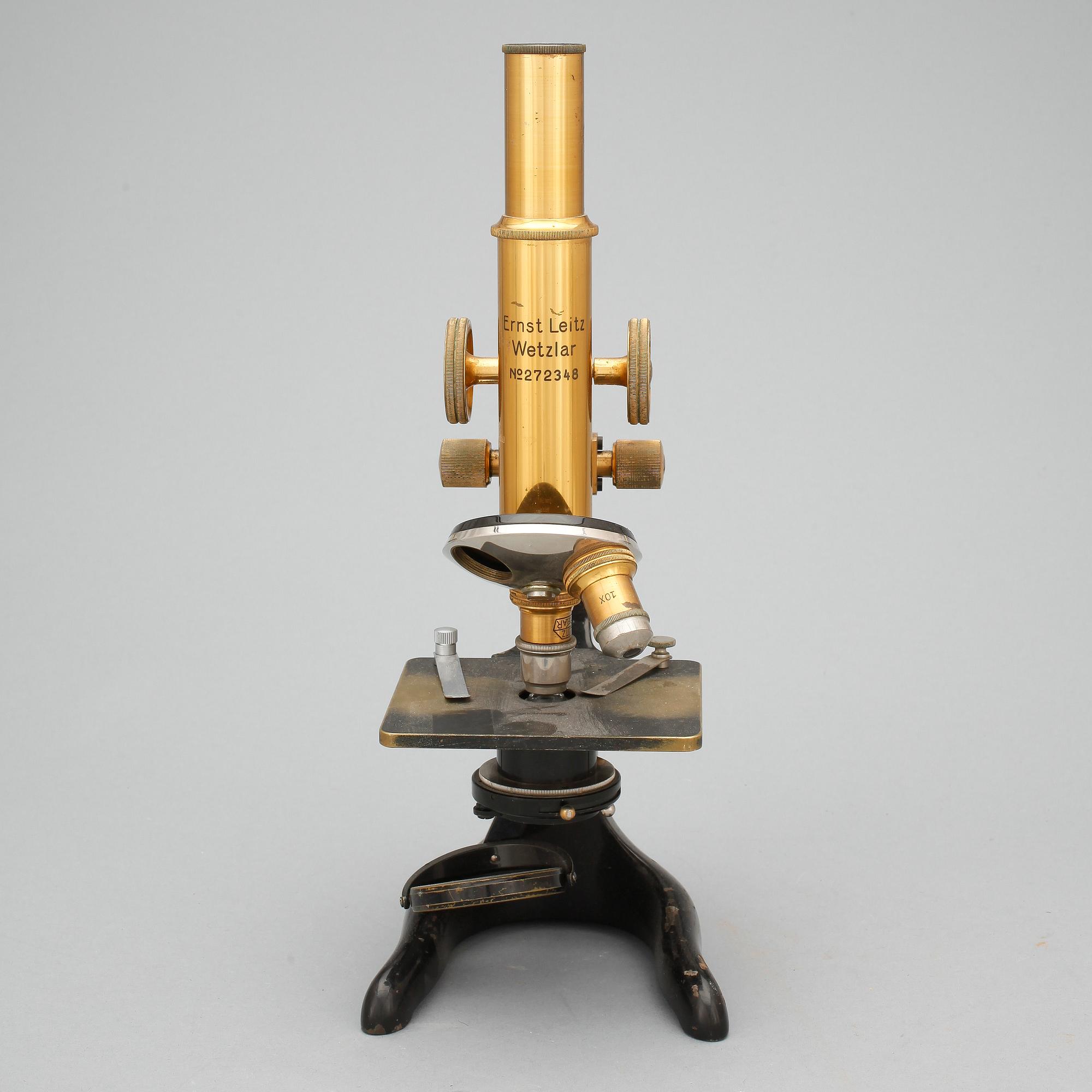 MIKROSKÅP, Ernst Leitz, Wetzlar, 1900-talets första kvartal.