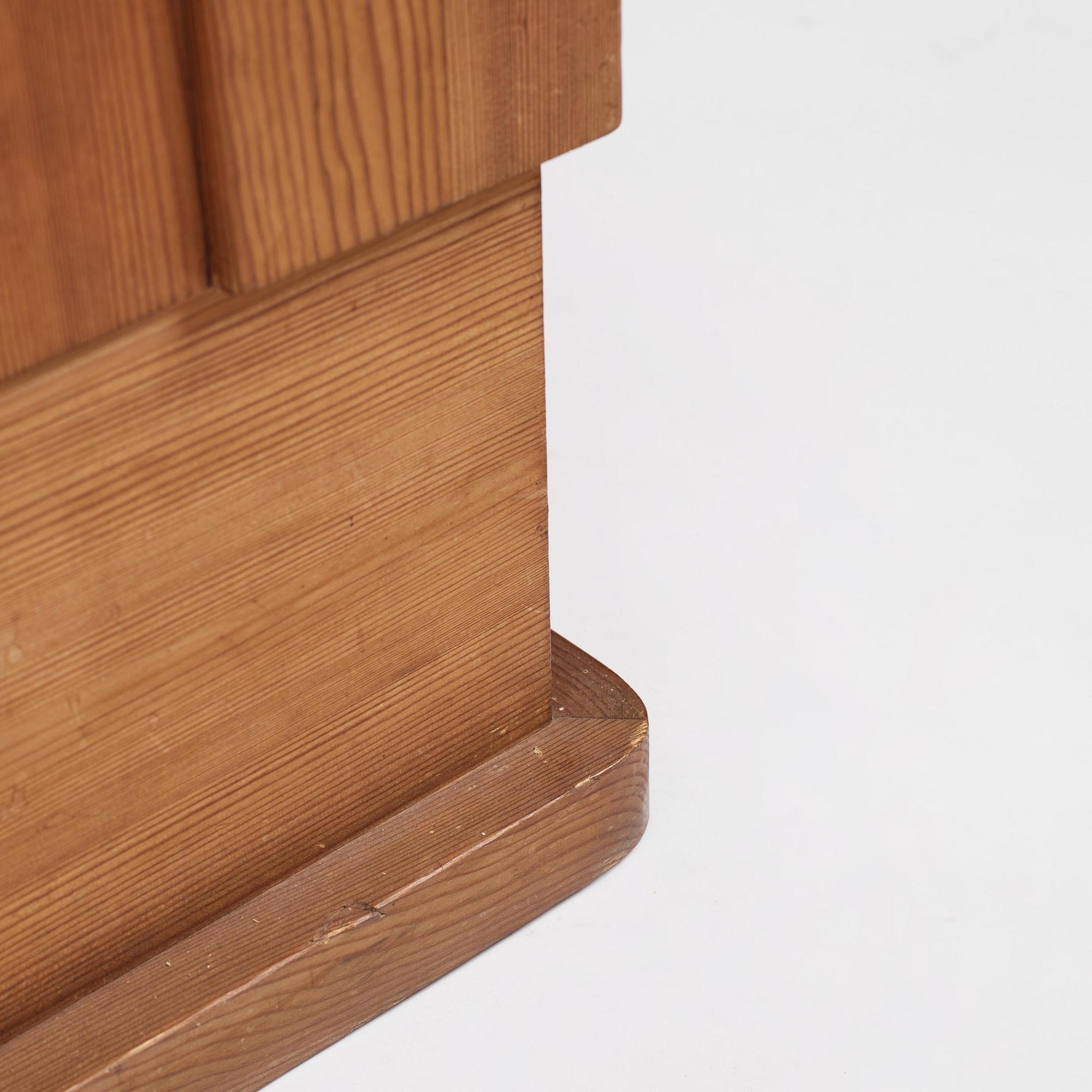 Axel Einar Hjorth, a stained pine "Lovö" cabinet, Nordiska Kompaniet, Sweden, 1930s.