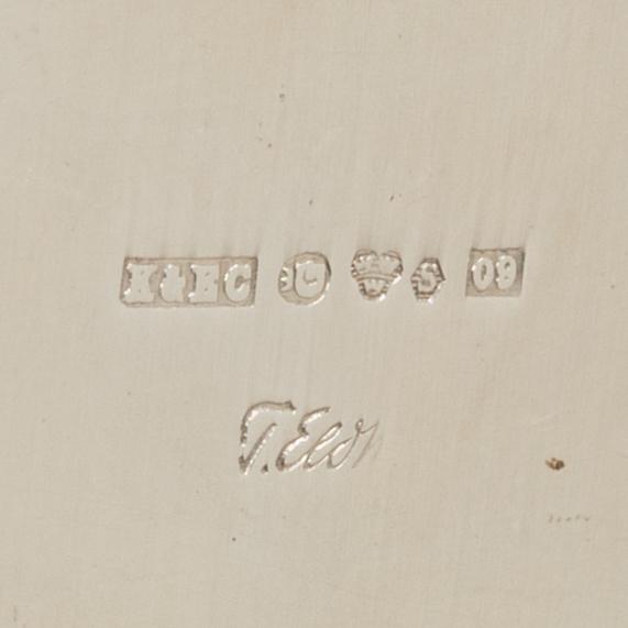 13 pieces of silover for the table, different makers including C.G.Hallberg and GAB, Sweden.