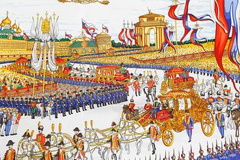 SCARF, "Grand Cortege à Moscou", Hermès.