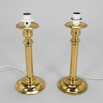 A pair of late 20th century table lights, Denmark.