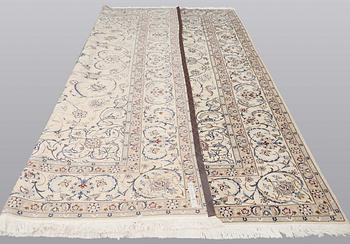 Rug, Nain part silk, so-called 9LAA, approximately 388 x 286 cm.