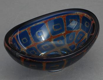 SKÅL, glas, Sven Palmqvist, Ravenna, Orrefors 1966.