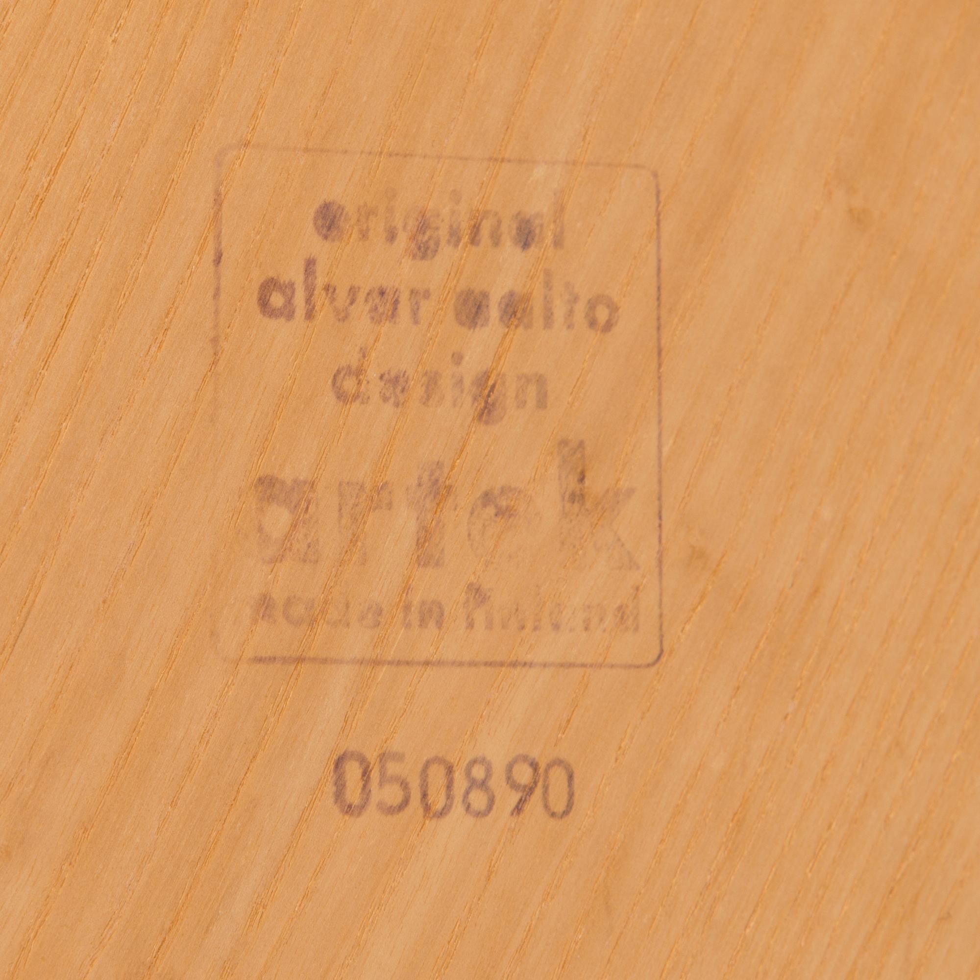 ALVAR AALTO, A 'model *90A' table for Artek, second half of 20th Century.