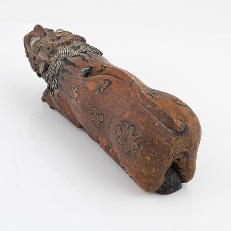 A wooden sculpture, South East Asia, 20th Century.