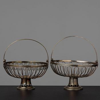 Two matched late Gustavian bread baskets, early 19th century.