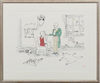 JOHN LENNON, serigraph stamped signature and signed by Yoko Ono and numbered 153/300.