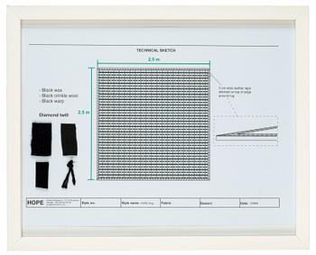 MATTA. HOPE Designer Duo. ”Black Sea”. Ca 250 x 250 cm.