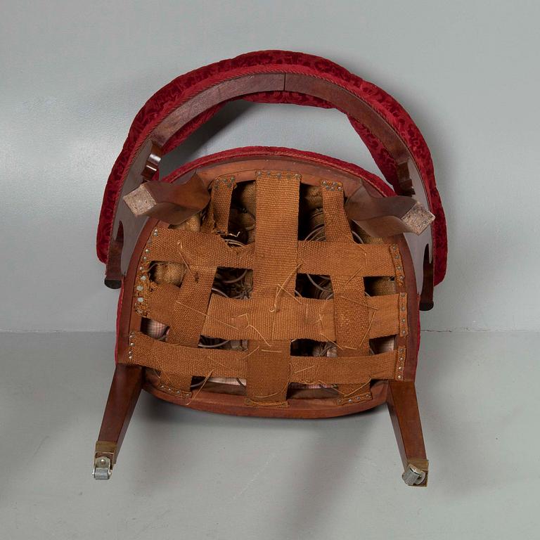 KARMSTOL/SKRIVBORDSSTOL, senempire, ca 1830-50.