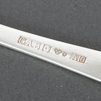 JACOB ÄNGMAN, 48 psc silver cutlery, 'Rosenholm', GAB, some Stockholm 1959.