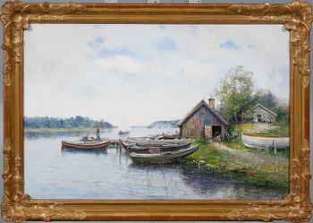 SEVERIN NILSON, olja på duk, signerad.