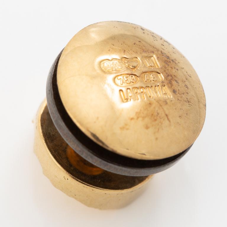 Lapponia, a shirt button, 18K gold, Finland 1978.