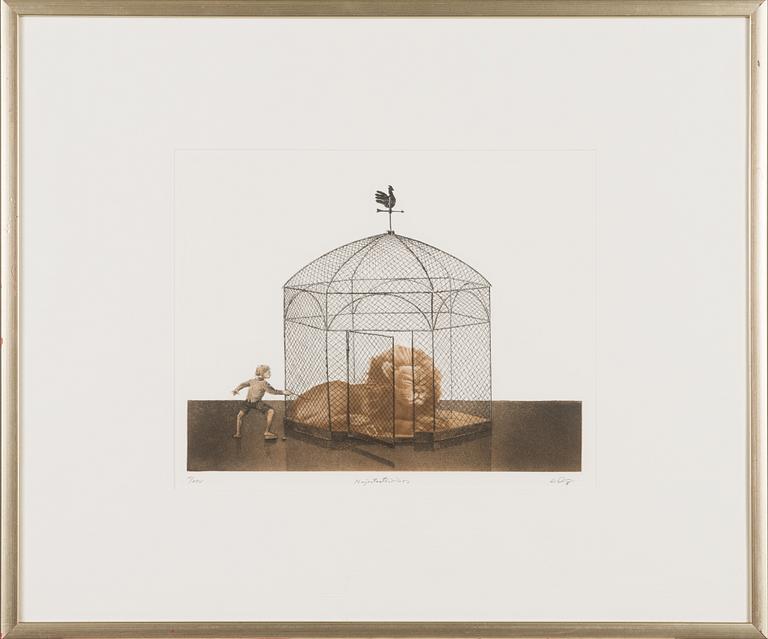 Esa Riippa, etsning och akvatint, signerad och numrerad IV/XXV.