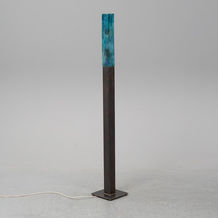 KJELL ENGMAN, a unique sand cast glass sculpture, Kosta Boda, Sweden.