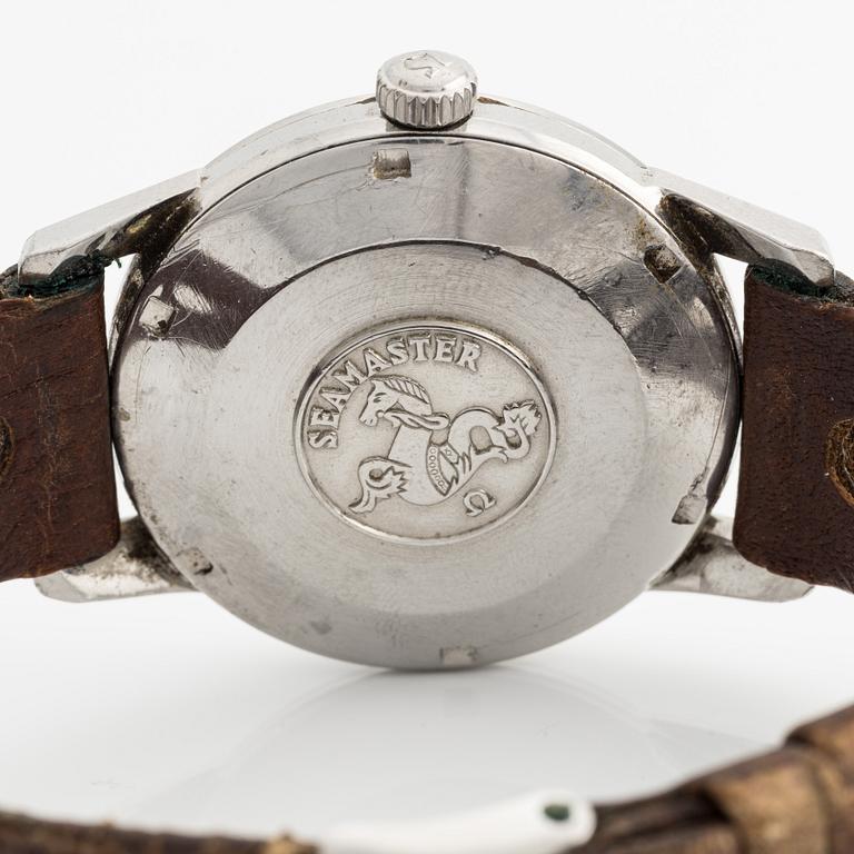 Omega, Seamaster, "Linen Dial", wristwatch, 35 mm.