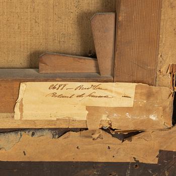 Engelsk skola, omkring 1800, Ung kvinna i landskap.