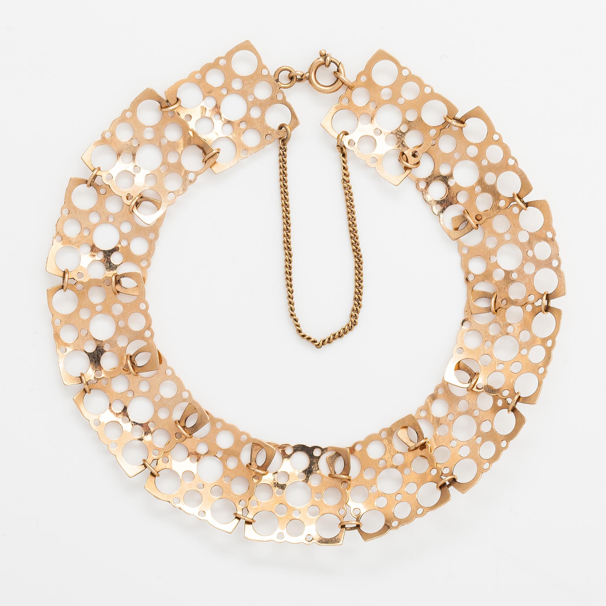 Liisa Vitali, A 14K gold bracelet "Pitsi". Westerback, Helsinki 1972.
