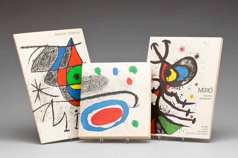 PARTI KONSTBÖCKER, Joan Miró. Bl.a. Fondation Maeght 1968. Saint Paul 06.