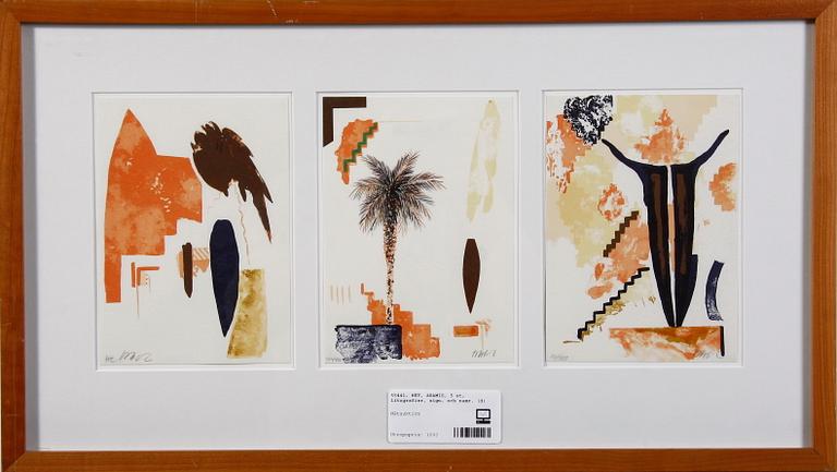 NEY, ARAMIS, 5 st, litografier, sign. och numr.