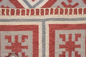 Anna-Greta Sjöqvist, a carpet, flat weave, c. 240 x 130 cm, signed AGS.