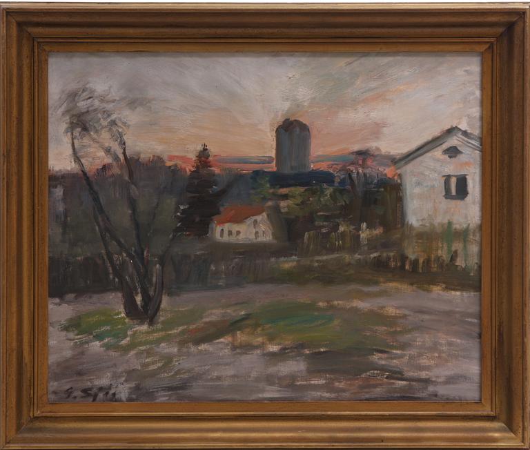 GUSTAF SJÖÖ, olja på duk, sign.