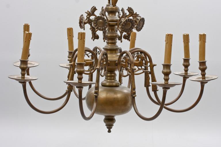 LJUSKRONA, barockstil, 1900-tal. H 85, diam 90.