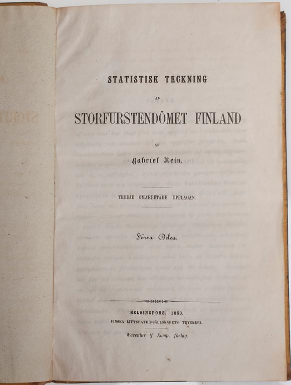 BÖCKER, 8 st, konsthantverk och historia, 1853 och 1900-talets första hälft.