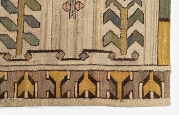 Polly Björkman, a tapestry weave drape, c. 259 x 165 cm, signed TPB.