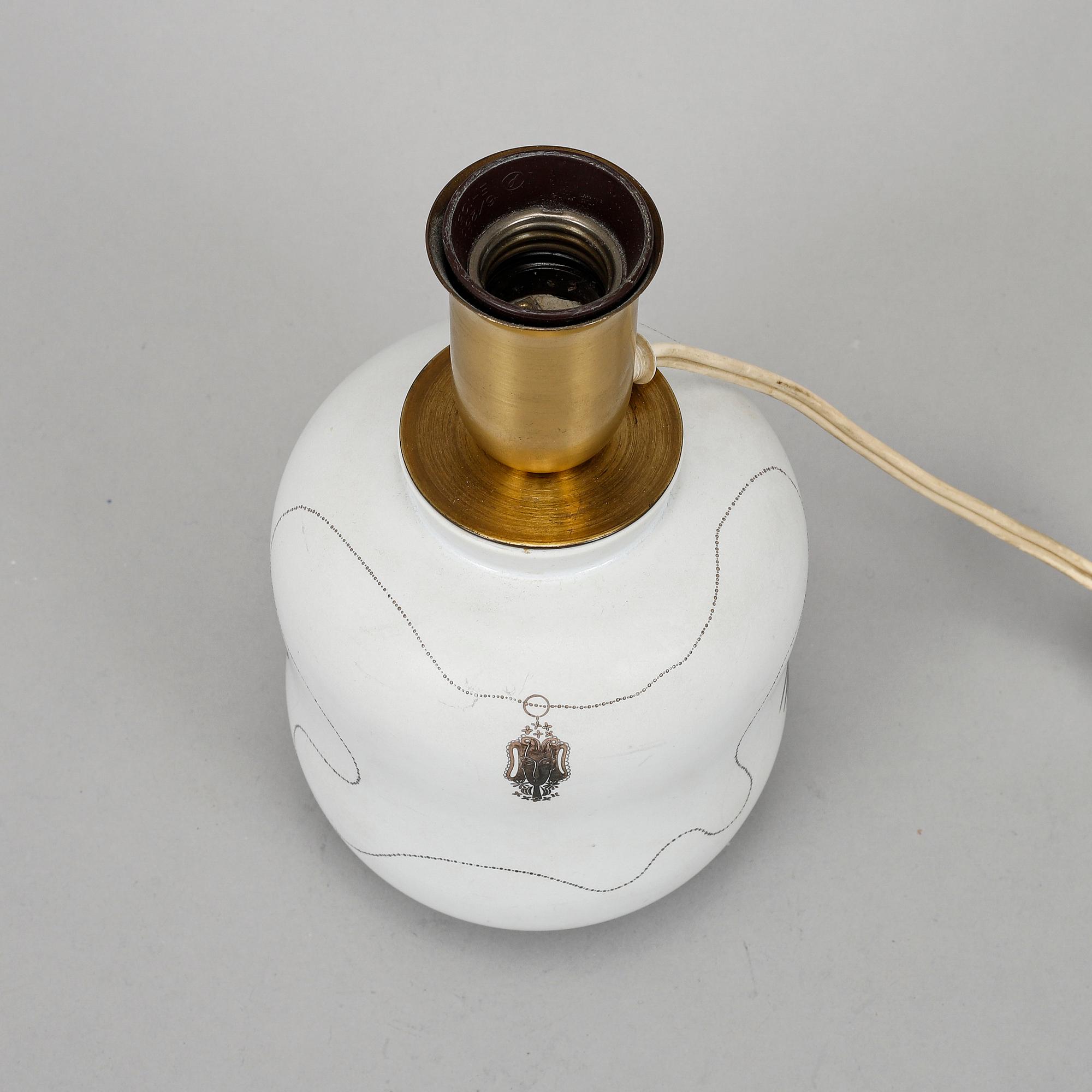 A Stig lindberg "Grazia" table lamp for Gustavsberg.